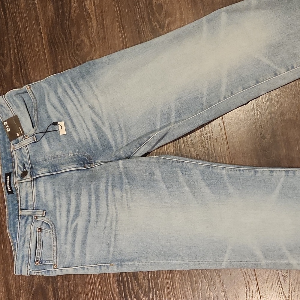 ❤️ NWT! EXPRESS SLIM LEG HYPERSTRETCH JEANS, 33 - Picture 3 of 10